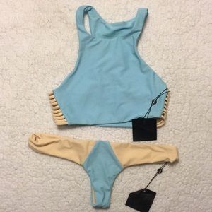 Stone Fox Swim two-tone bikini